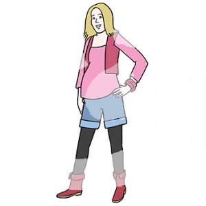 Eine jugendliche mit schwangerem Bauch.