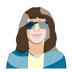 Portraitansicht einer Frau mit einer Sonnenbrille.