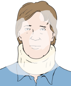 Portrait einer Person mit Halskrause.