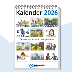 Deckblatt Kalender 2026 mit 12 Vorschaubildern